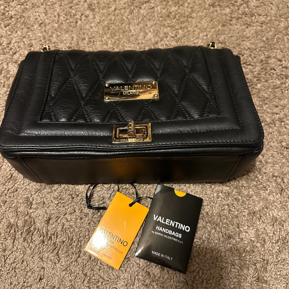Valentino Black Quilted Women's Bag - Picture 13 of 13